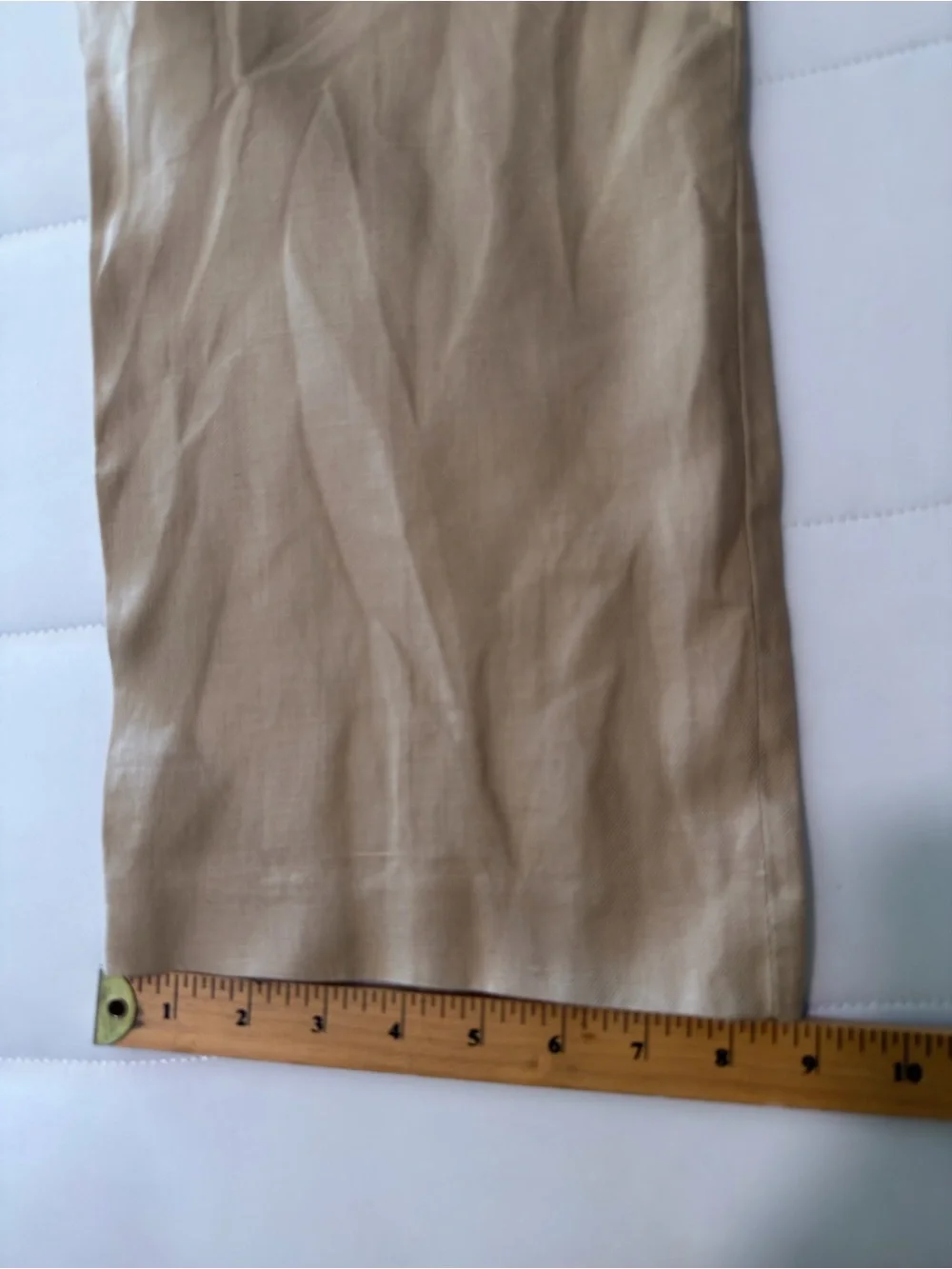 J.Crew Men's Beige 100% Irish Linen Pants Classic Fit Flat Front Pockets 38x30